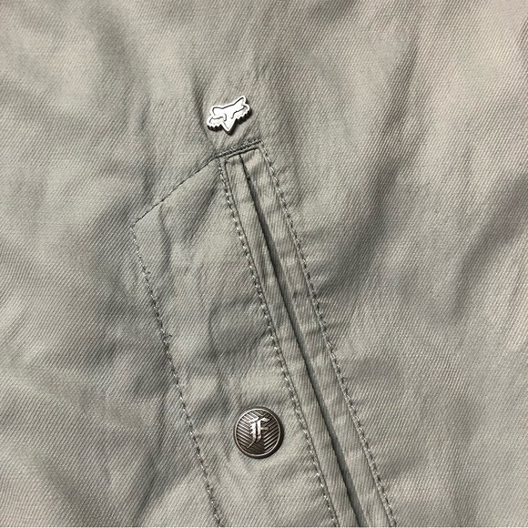 Fox Racing Light Grey Bomber Lightweight Jacket Size Medium - Picture 7 of 15